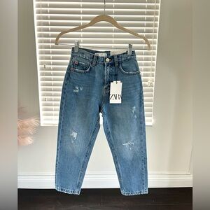 Zara Kids - Girls Size 8 Mom Jeans *NEW WITH TAGS* - Medium Wash
